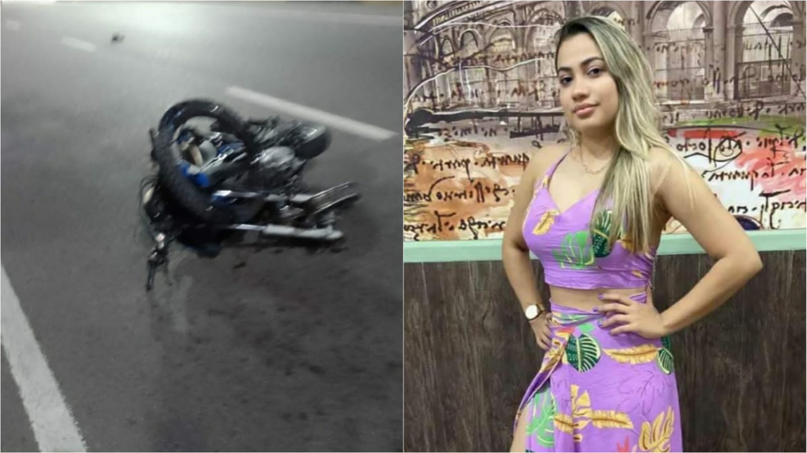 Adolescente sofre acidente de moto em Vicinal Iacri/ Bastos